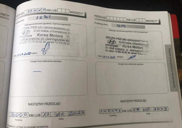 Hyundai I30 cena 45900 przebieg: 220000, rok produkcji 2020 z Daleszyce małe 596